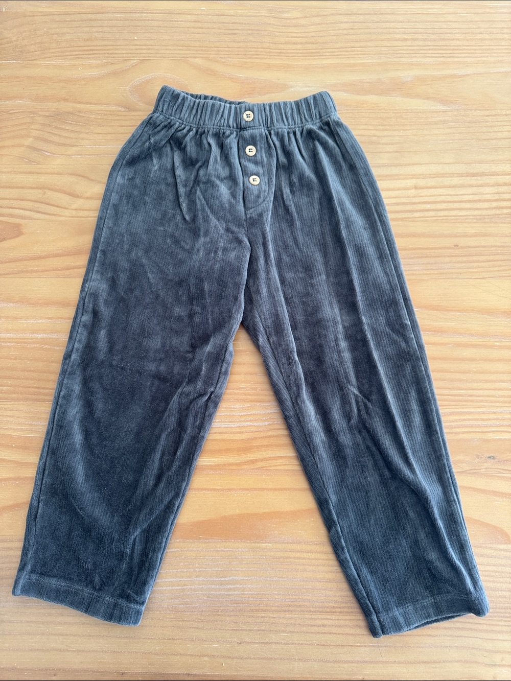 Zara Kids Corduroy Joggers - Charcoal Gray